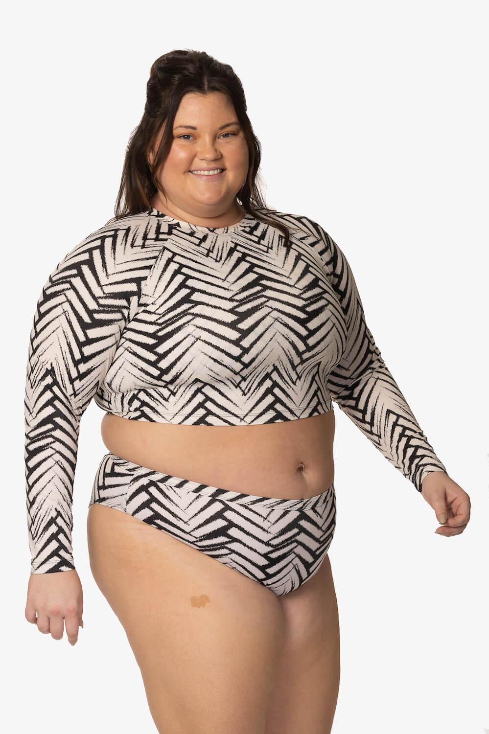 Moana Long Sleeved Crop Rashie - Pacific Product Image