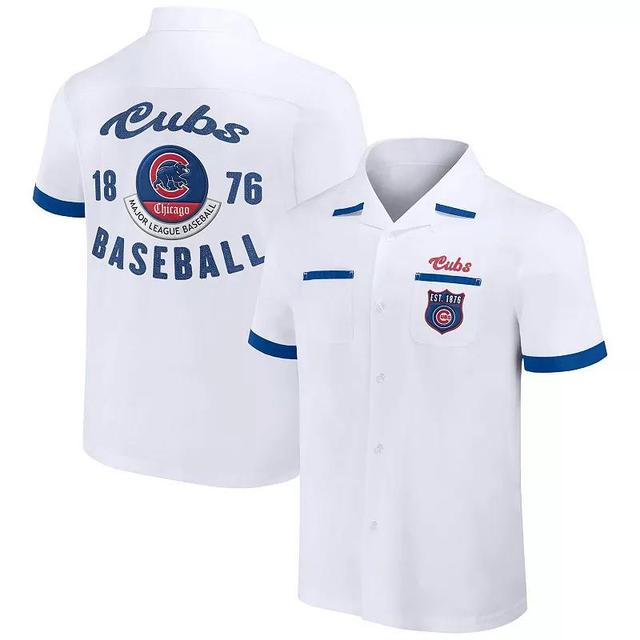 Mens Darius Rucker Collection by Fanatics Chicago Cubs Bowling Button-Up Shirt Product Image