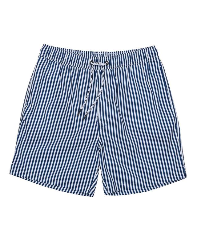 Mens Denim Stripe Comfort Lined Swim Short Product Image