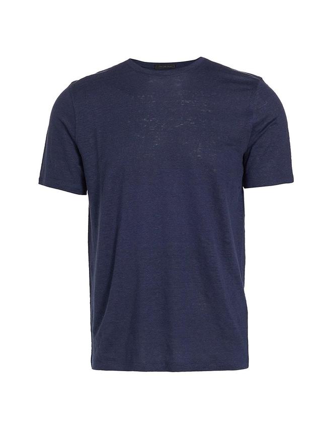 Mens COLLECTION Linen Crewneck T-Shirt Product Image