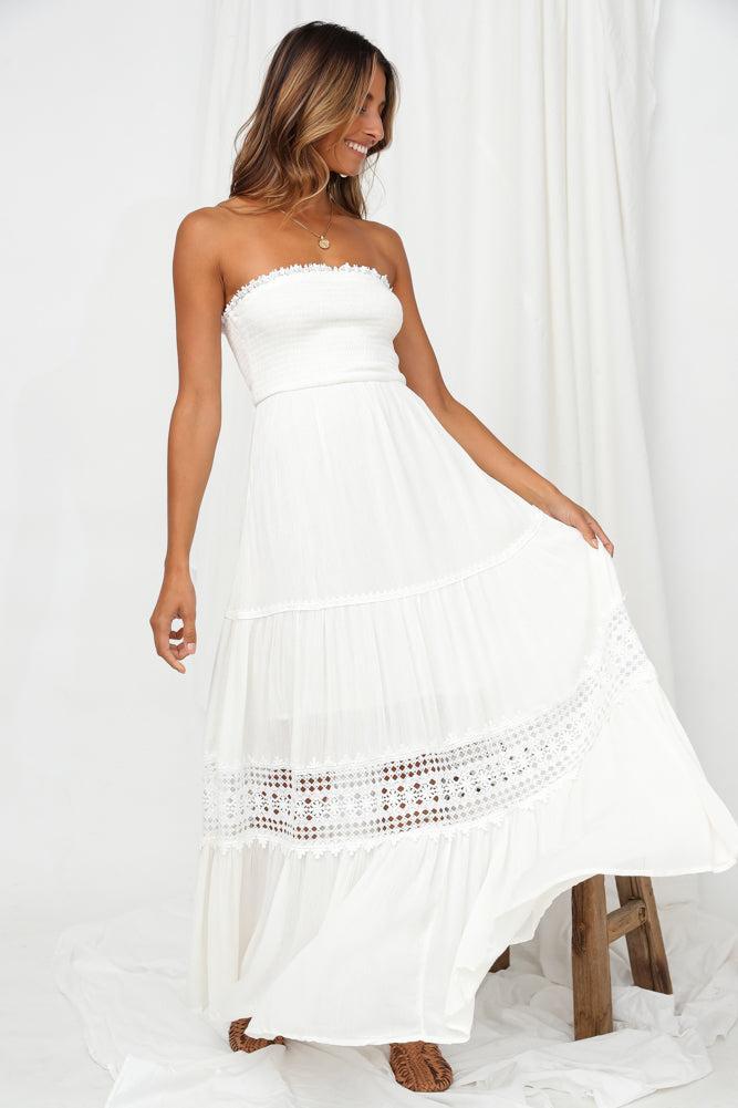 Agatha Maxi Dress White Product Image