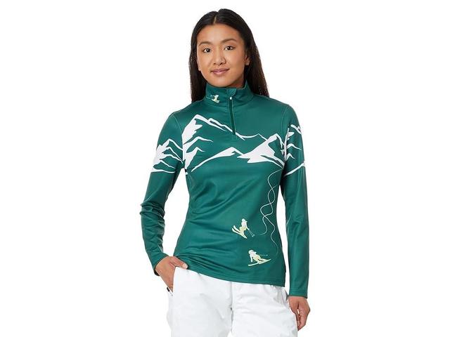 Spyder Figure 8 1/2 Zip (Cypress ) Women's Clothing Product Image