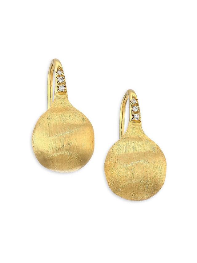 Womens Africa 18K Yellow Gold & 0.5 TCW Diamonds Drop Earrings Product Image