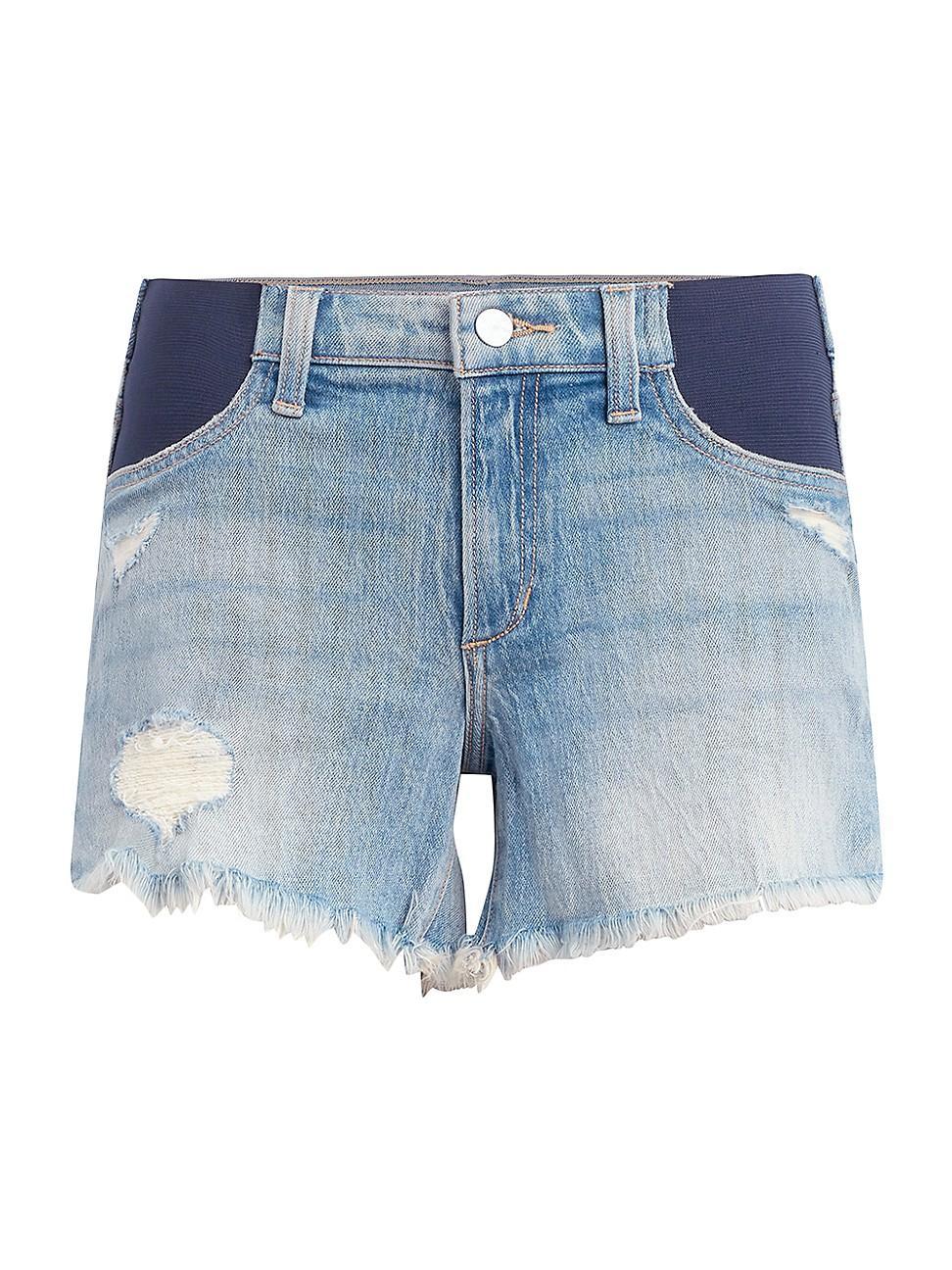 Joes The Ozzie Frayed Denim Maternity Shorts Product Image