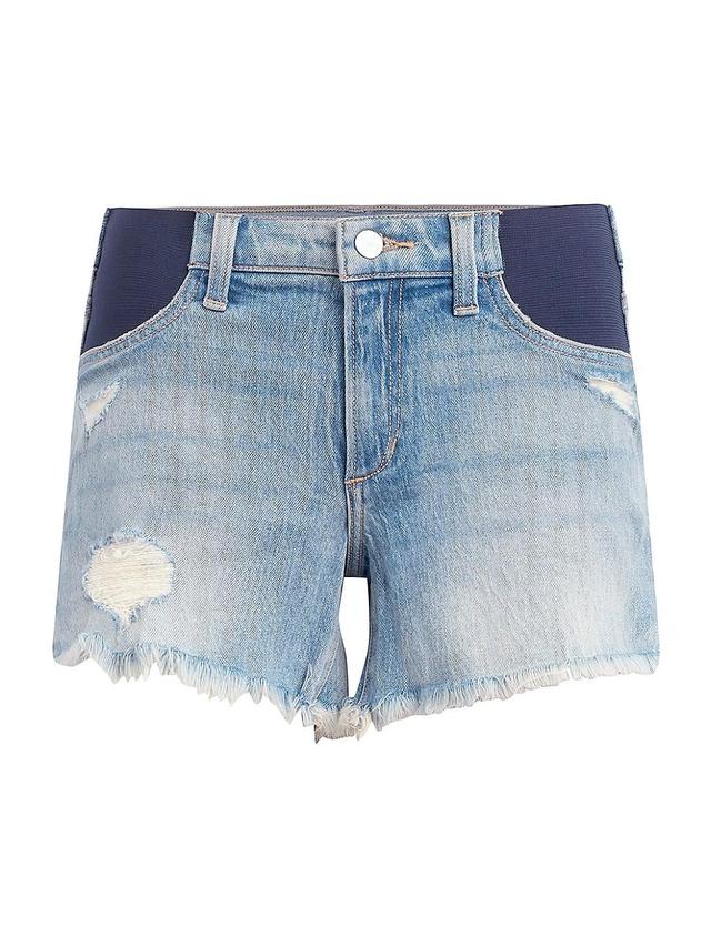 Joes The Ozzie Frayed Denim Maternity Shorts Product Image