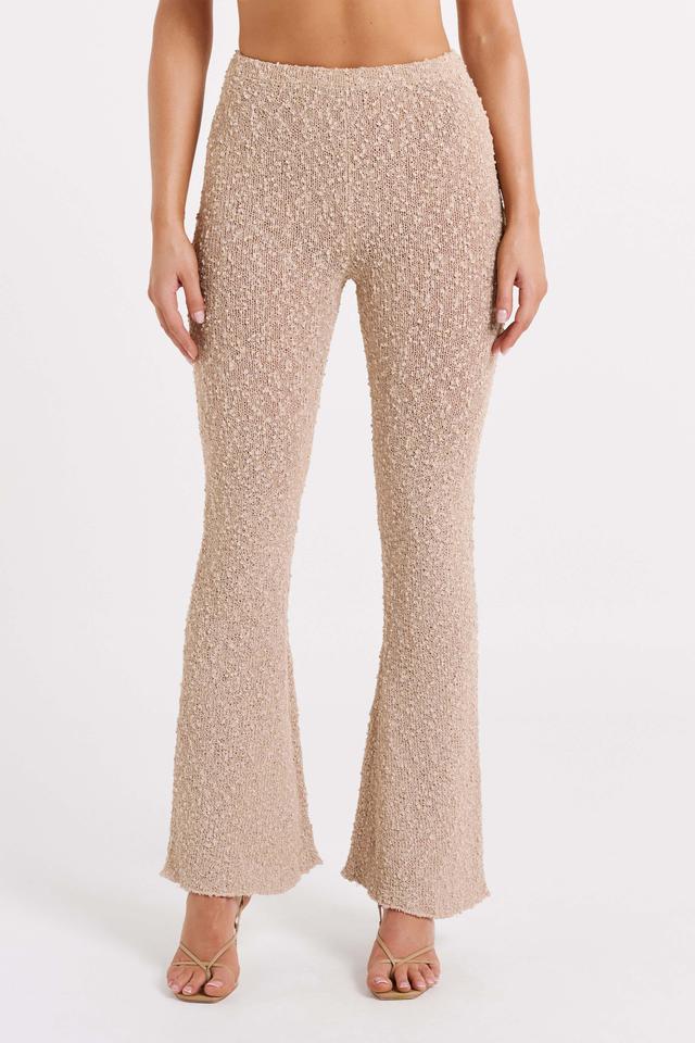 Irma Flared Boucle Pants - Wheat Product Image