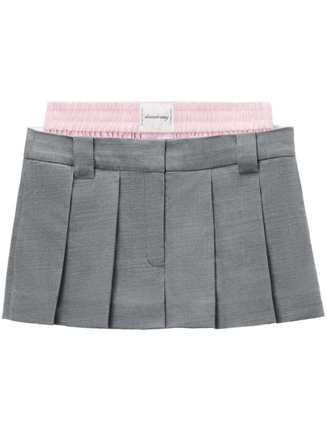 layered pleated skort Product Image