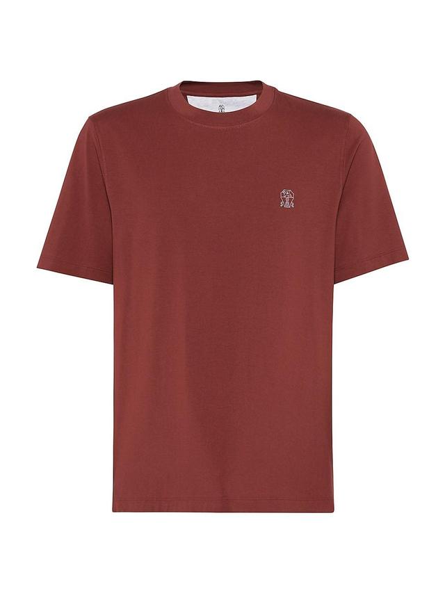 Mens Cotton Jersey Crew Neck T-Shirt Product Image