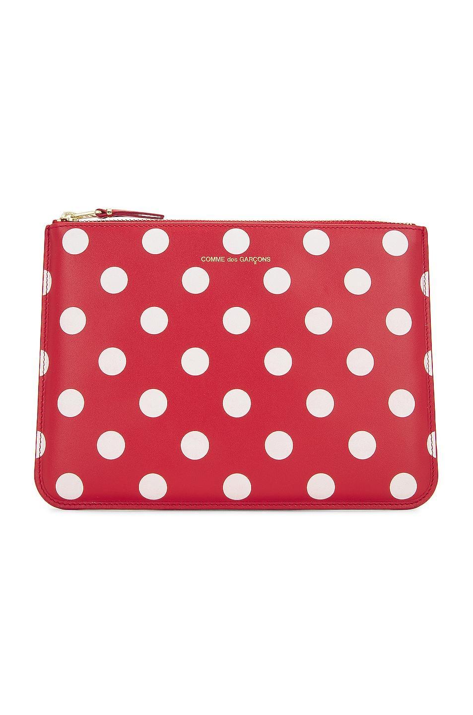 COMME des GARCONS Dots Printed Leather Pouch Product Image