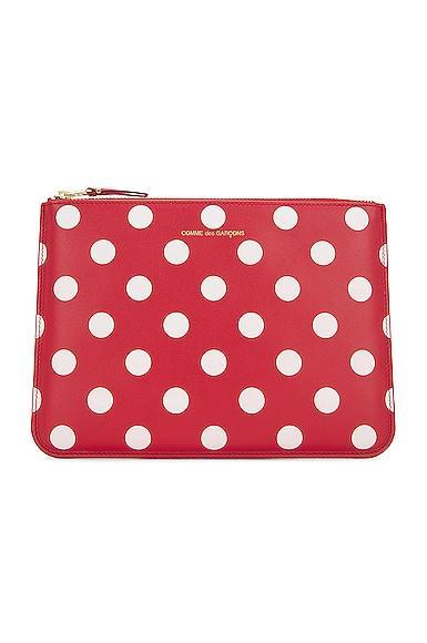 COMME des GARCONS Dots Printed Leather Pouch Product Image