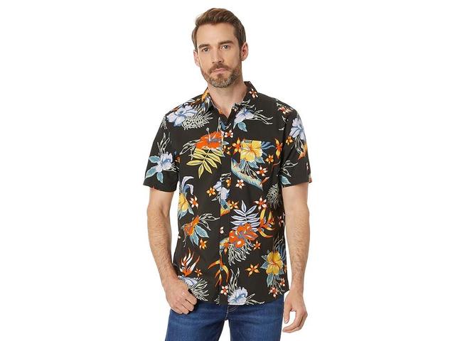 Volcom Sunriser Floral Short Sleeve Woven (Stealth) Men's Clothing Product Image