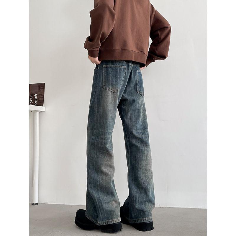 Mid Rise Washed Flared Jeans product image