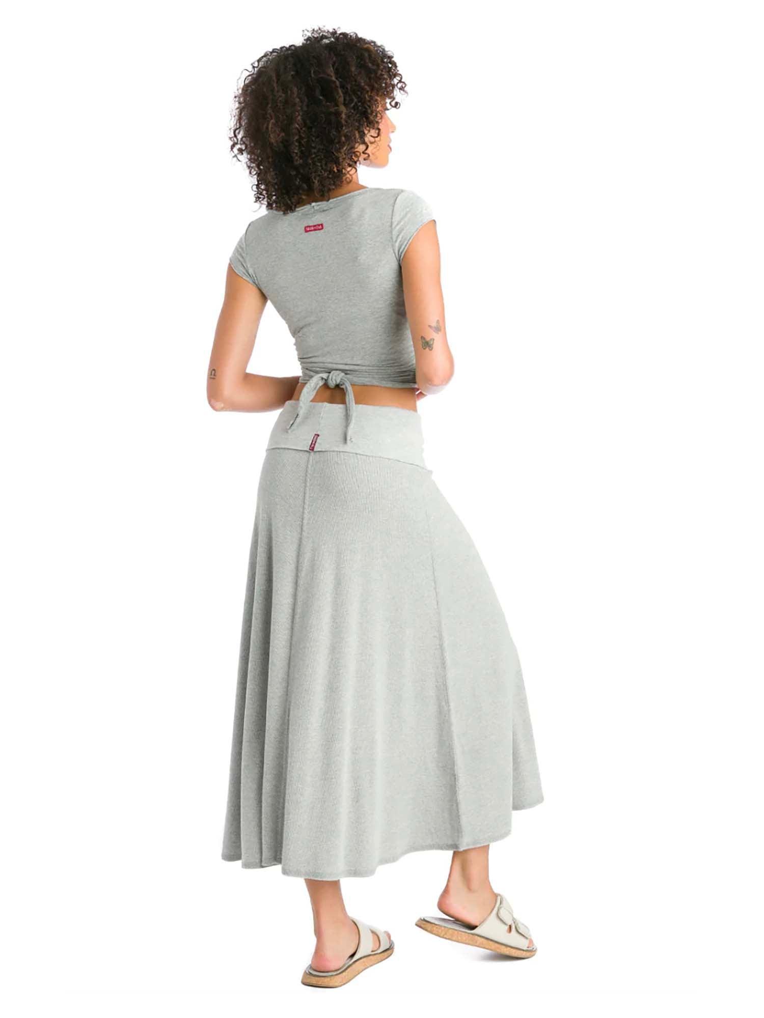 Hard Tail Ribbed Rolldown Long Skirt (Style CS-56) Product Image