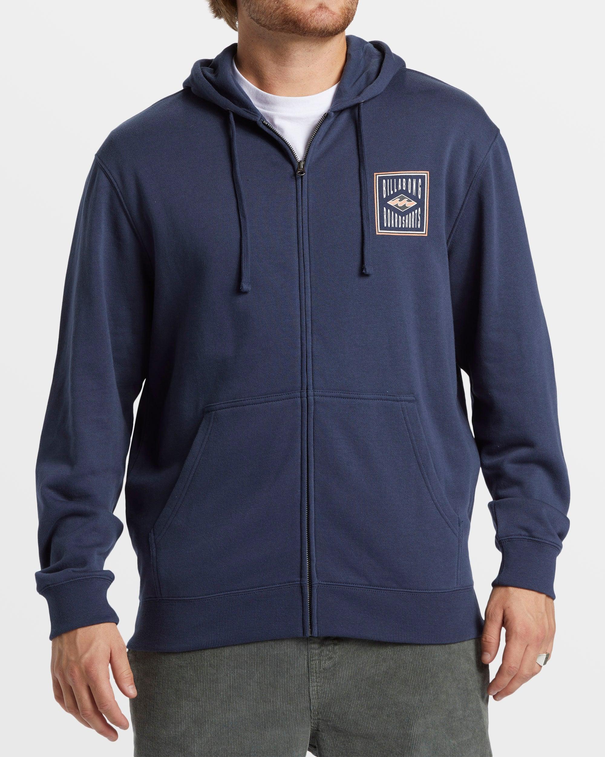 Short Sands Zip Hoodie - Dusty Navy Male Product Image