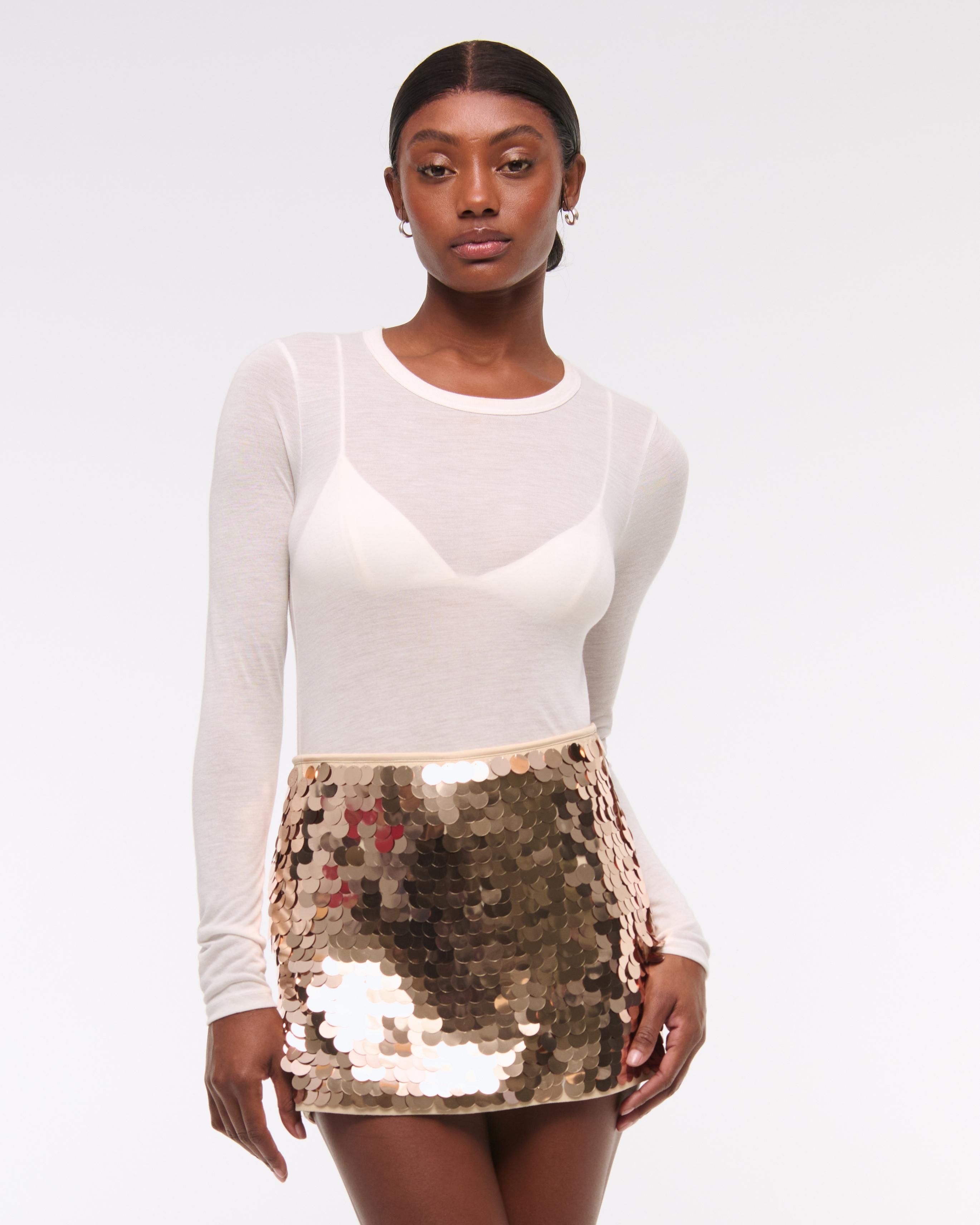 Mid Rise Sequin Skort product image