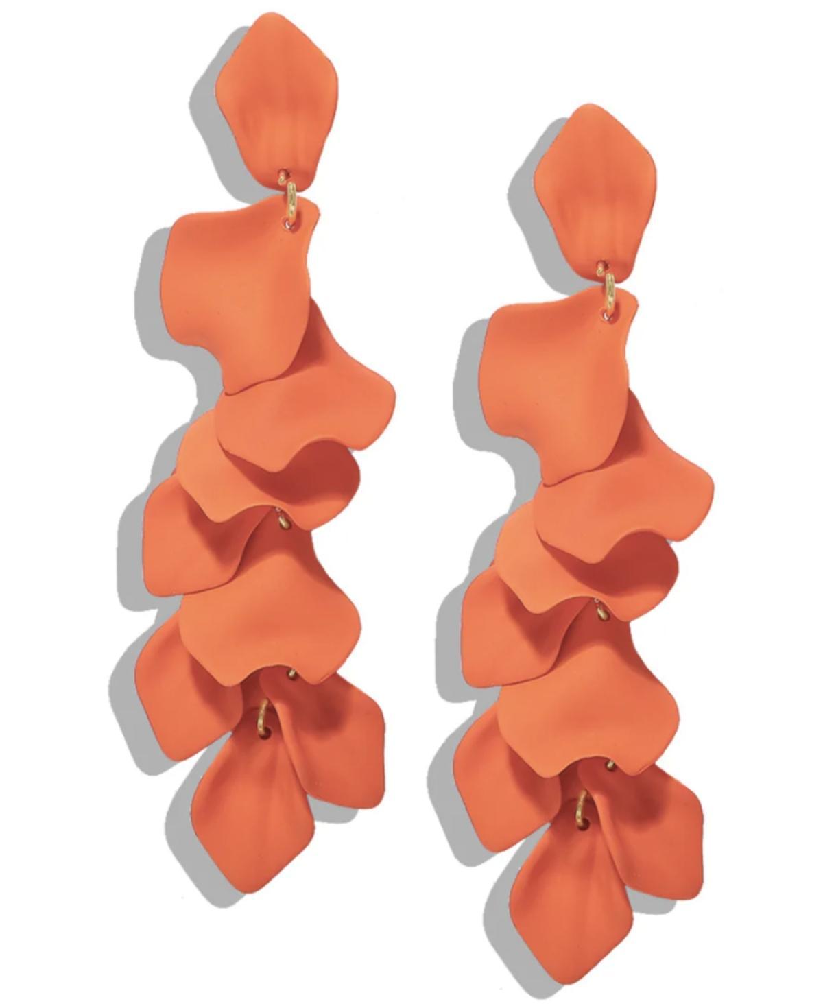 Accessory Concierge Womens Satin Petal Duster Earrings Product Image