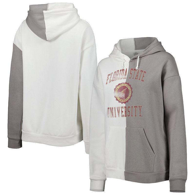 Womens Gameday Couture Gray Florida State Seminoles Split Pullover Hoodie - Gray Product Image