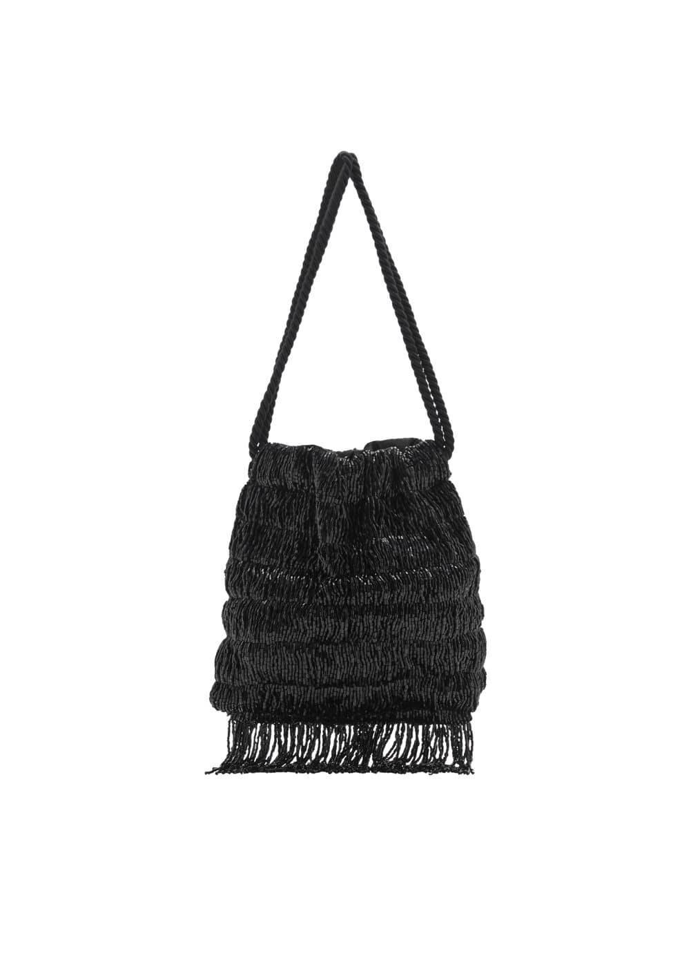 MANGO - Fringe beads bag - One size - Women Product Image