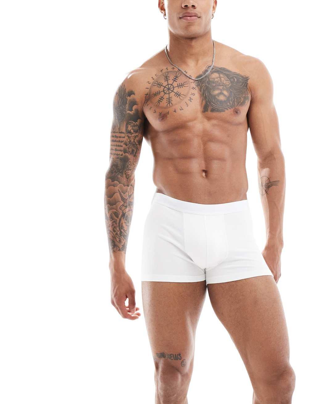 ASOS DESIGN 2 pack briefs in gray and white Product Image