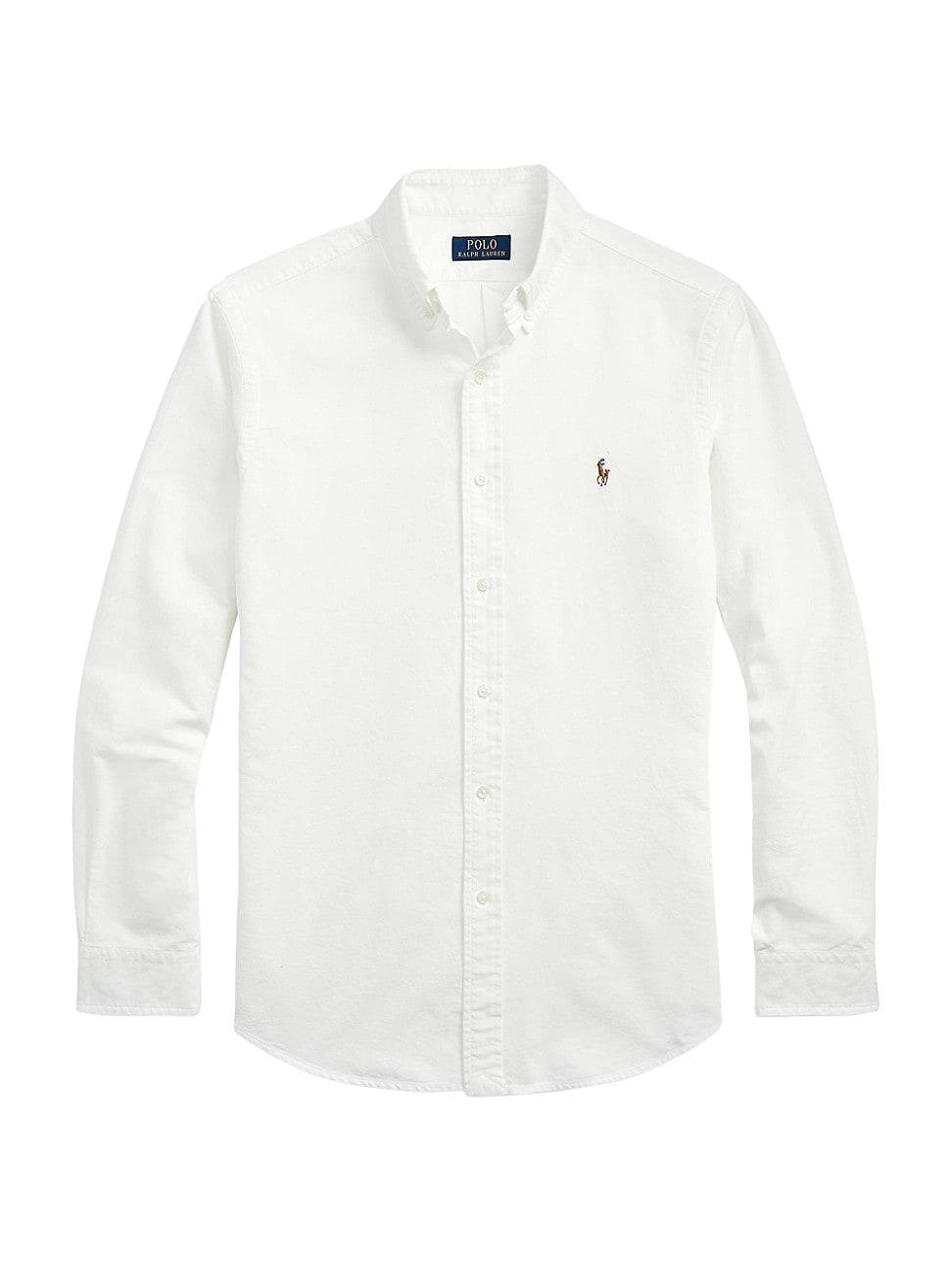 Mens Garment-Dyed Classic-Fit Oxford Shirt Product Image