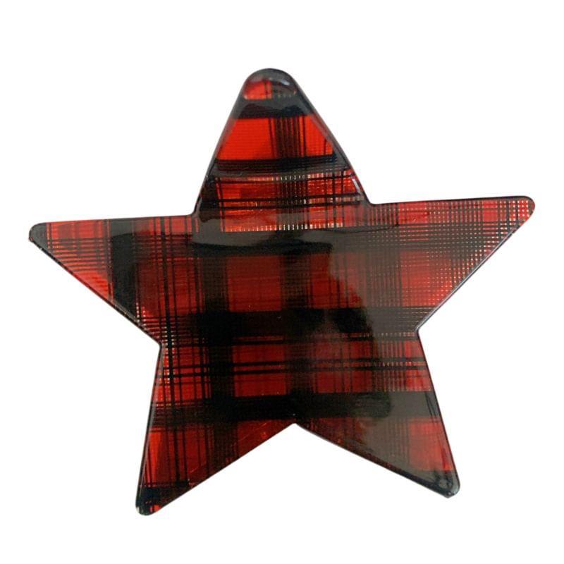 Plaid Hair Claw / Hair Clip Product Image