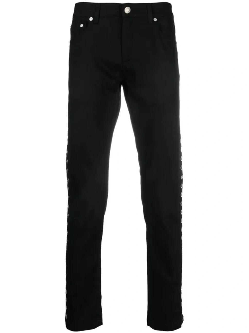 Stretched Denim Jeans In Black Product Image