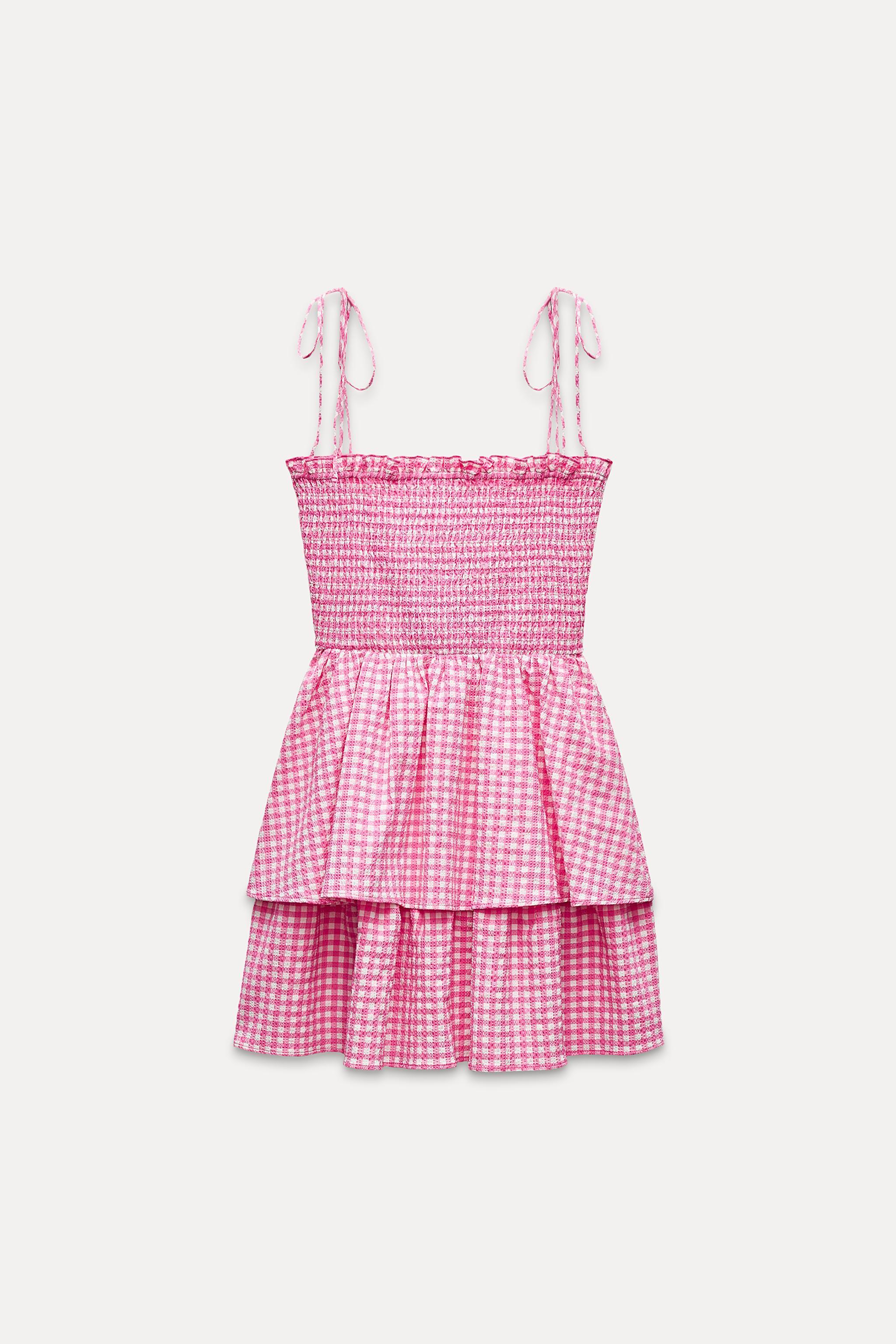 GINGHAM MINI DRESS Product Image