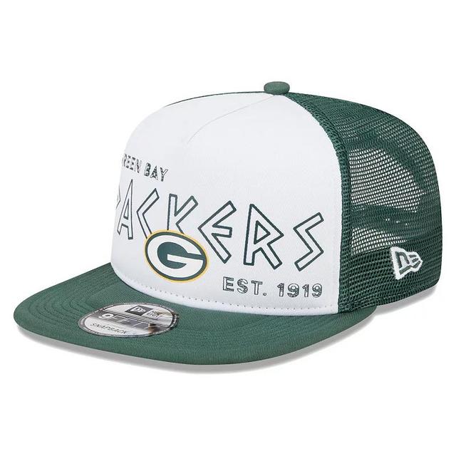 Mens New Era /Green Green Bay Packers Banger 9FIFTY Trucker Snapback Hat Product Image