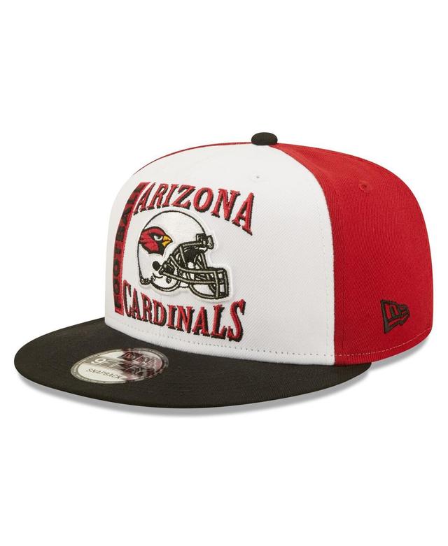 Mens New Era /Black Arizona Cardinals Retro Sport 9FIFTY Snapback Hat Product Image