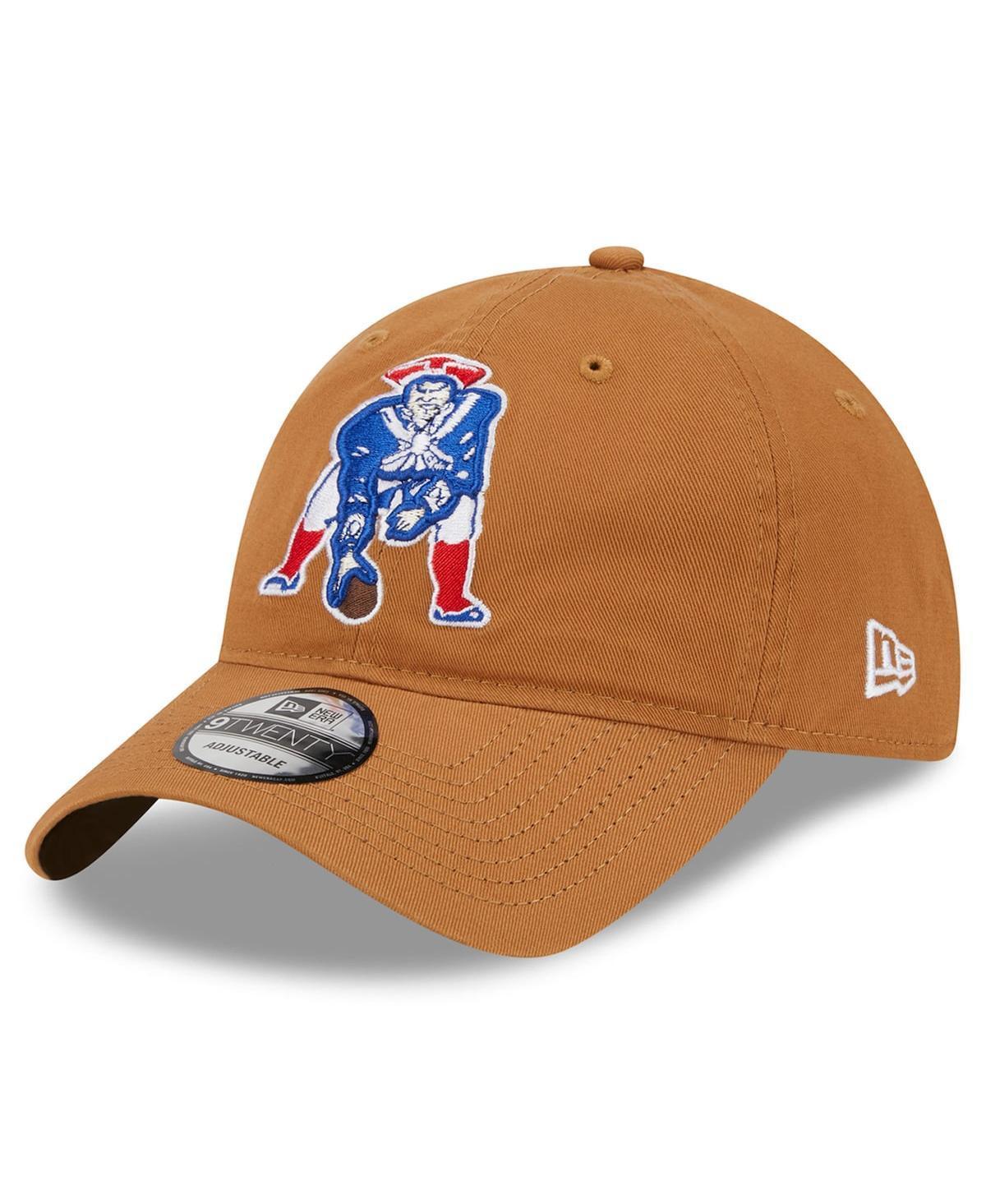 Mens New Era Brown New England Patriots Throwback Main Core Classic 2.0 9TWENTY Adjustable Hat Product Image