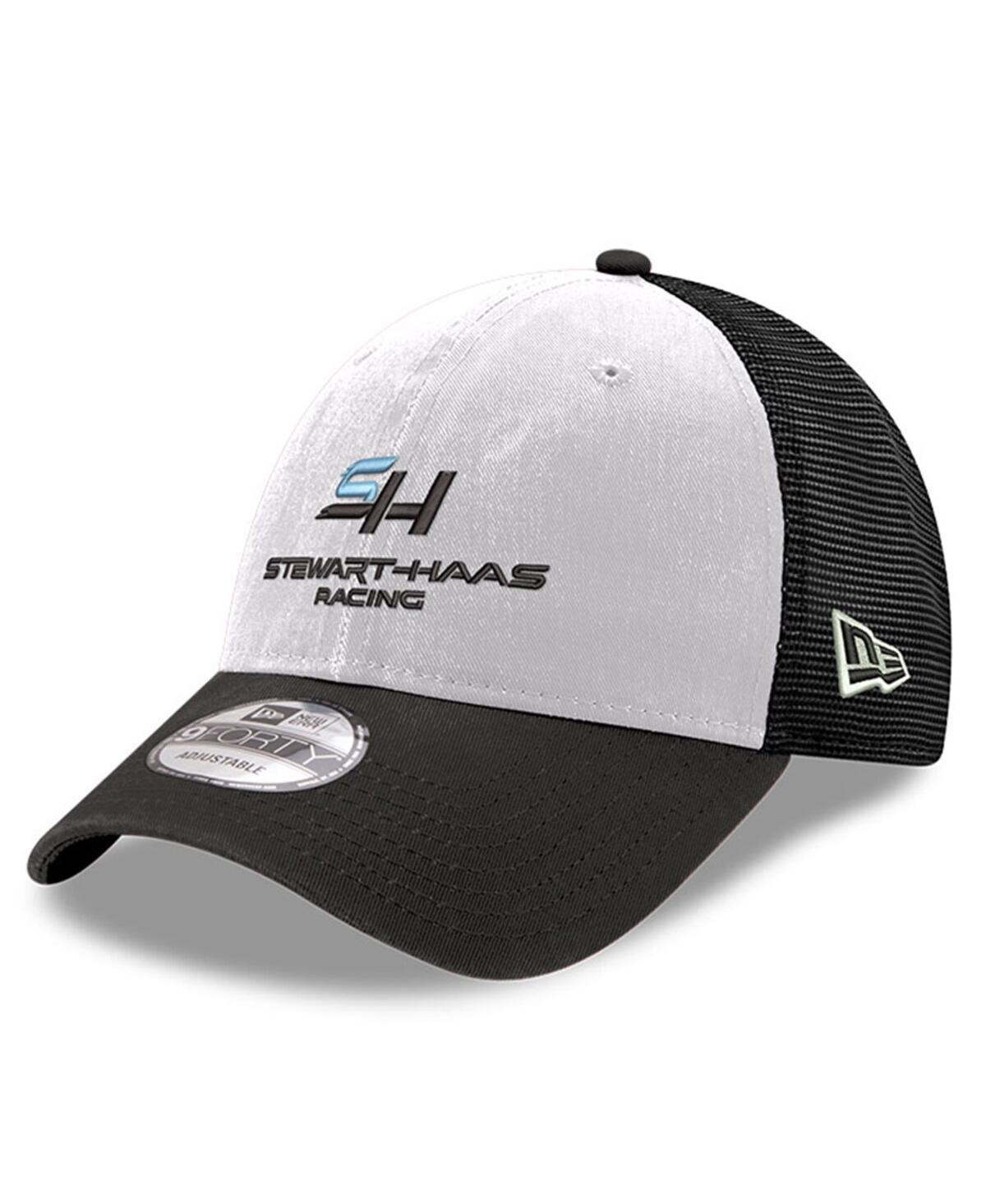 New Era Mens Black Stewart-Haas Racing 9FORTY A-Frame Foam Trucker Adjustable Hat - Black Product Image