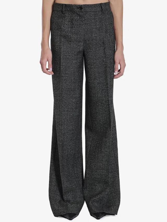 Palazzo Trousers In Grey Product Image