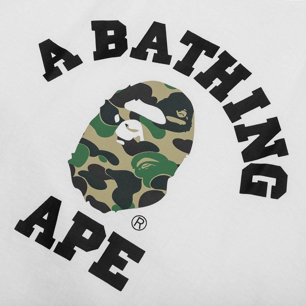 ABC Camo College Tee - White/Green Male Product Image