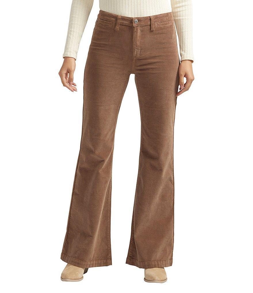 Silver Jeans Co. Isbister Mid Rise Corduroy Flare Leg Pants Product Image