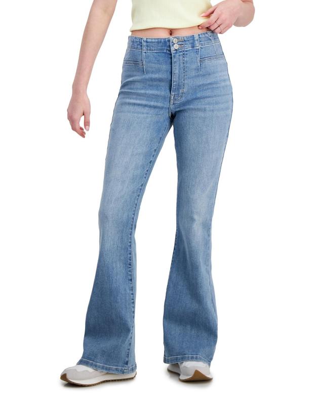 Lucky Brand Womens Stevie High-Rise Flare-Leg Denim Jeans Product Image