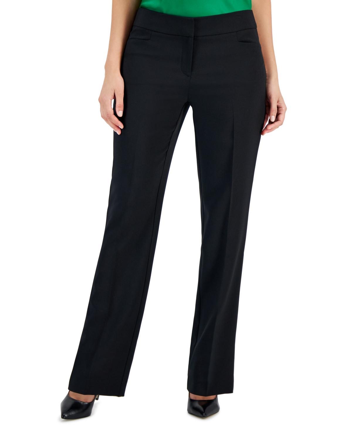 Kasper Womens Mid-Rise Fly Front L-Pocket Trousers Product Image