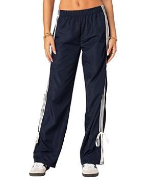 EDIKTED Remy Tie Detail Track Pants Product Image