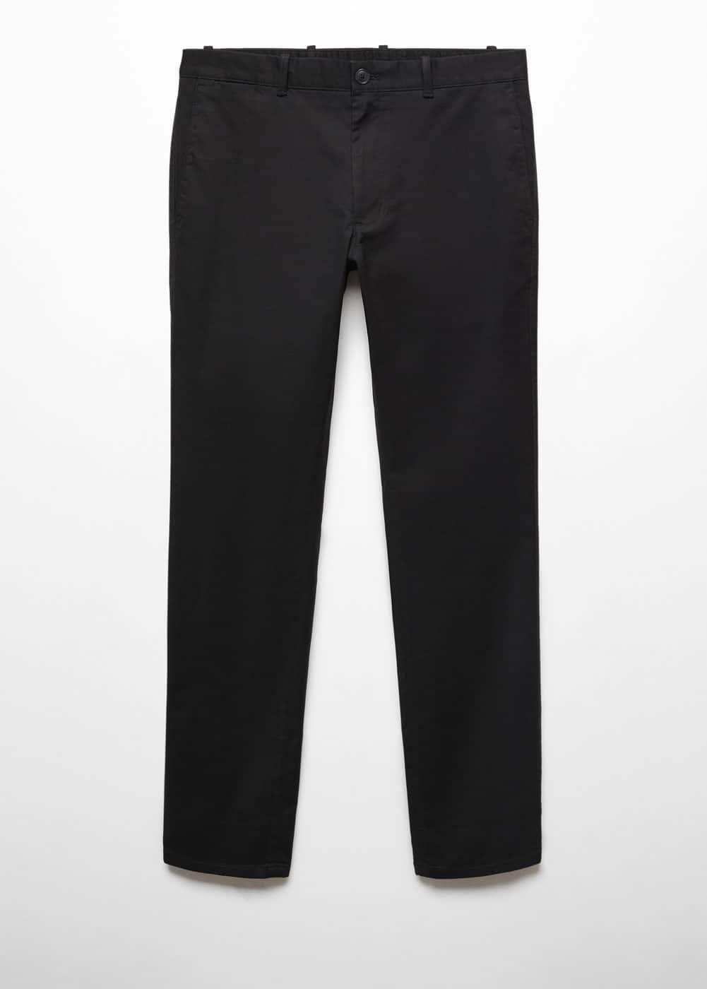 MANGO MAN - Slim fit serge chino trousers blackMen Product Image