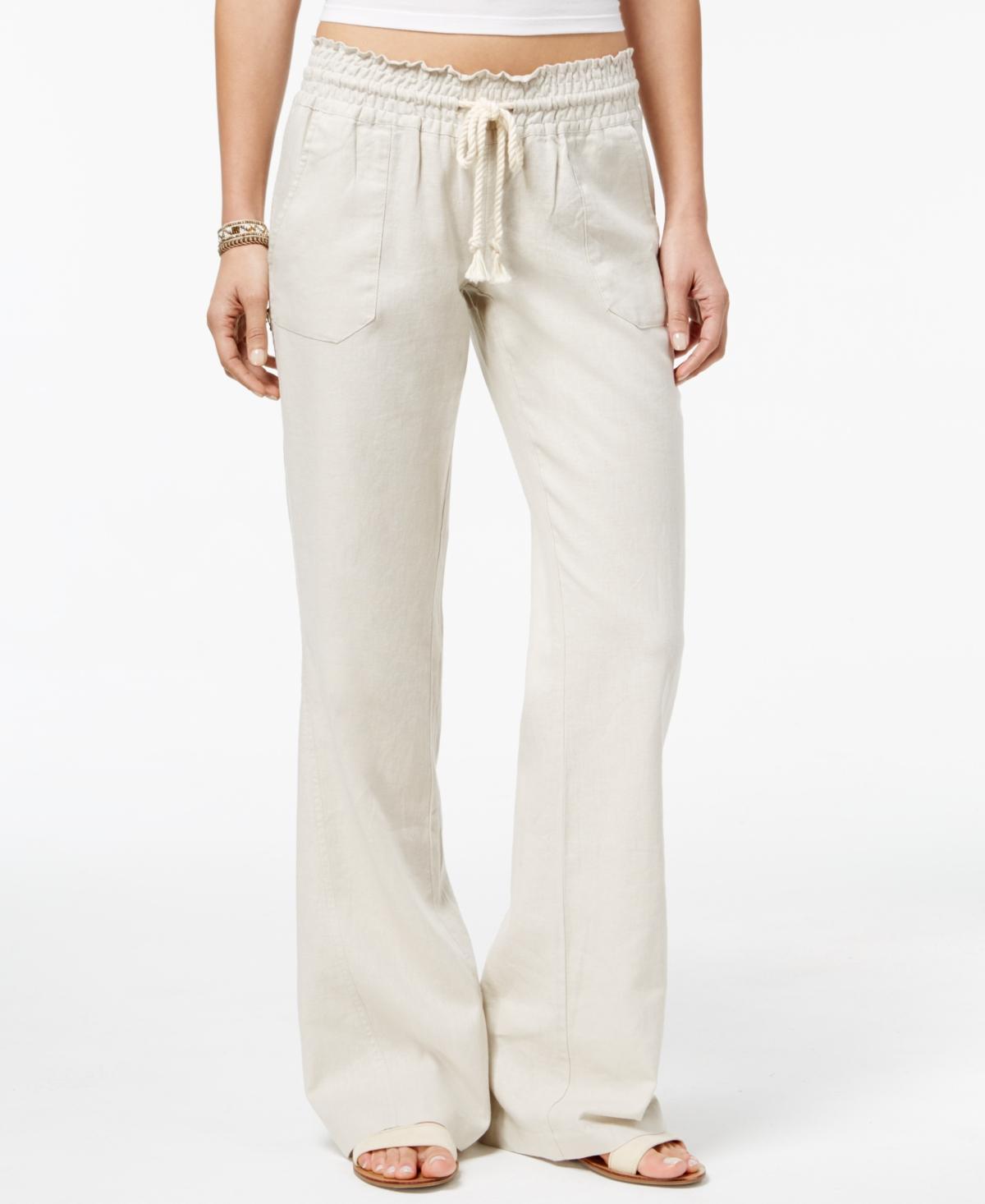 Roxy Oceanside Linen Blend Wide Leg Pants Product Image