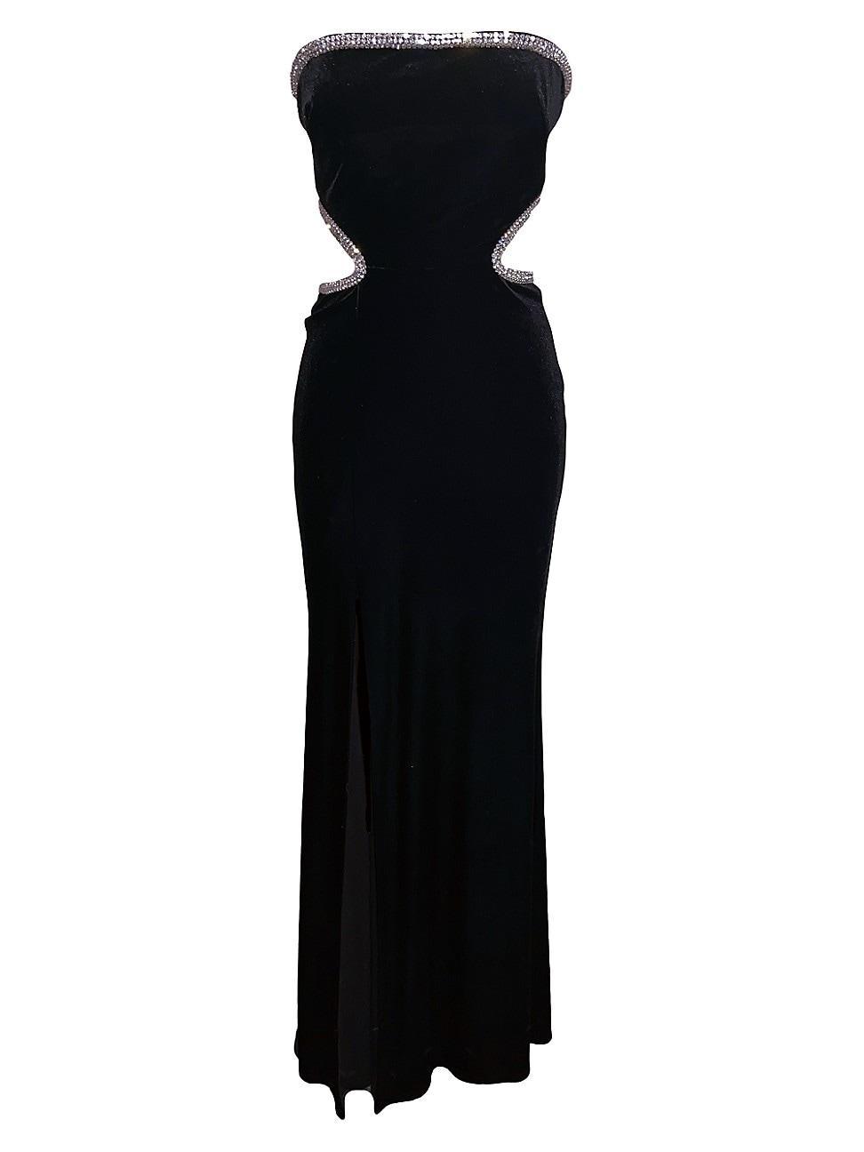 Womens Ariana Strapless Off-The-Shoulder Maxi Dress product image