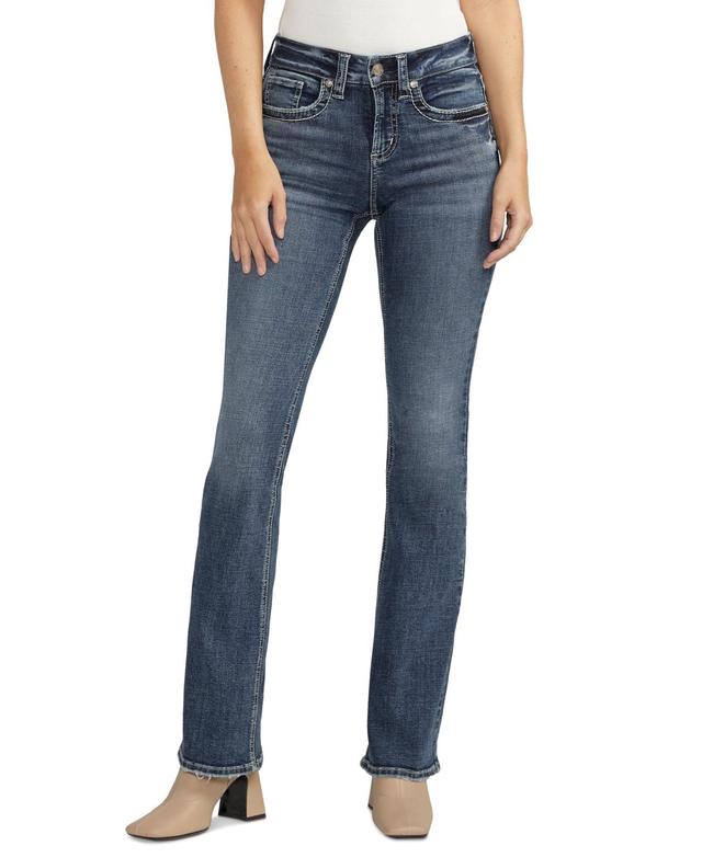 Silver Jeans Co. Suki Mid Rise Curvy Fit Bootcut Jeans L93719ECF365 (Indigo) Women's Jeans Product Image