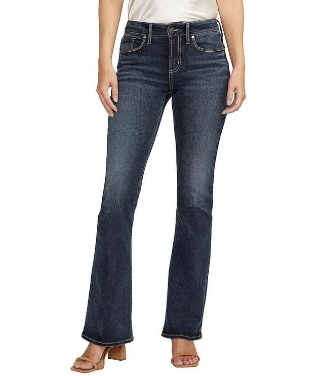 Silver Jeans Co. Suki Mid Rise Power Stretch Curvy Fit Bootcut Leg Jeans Product Image