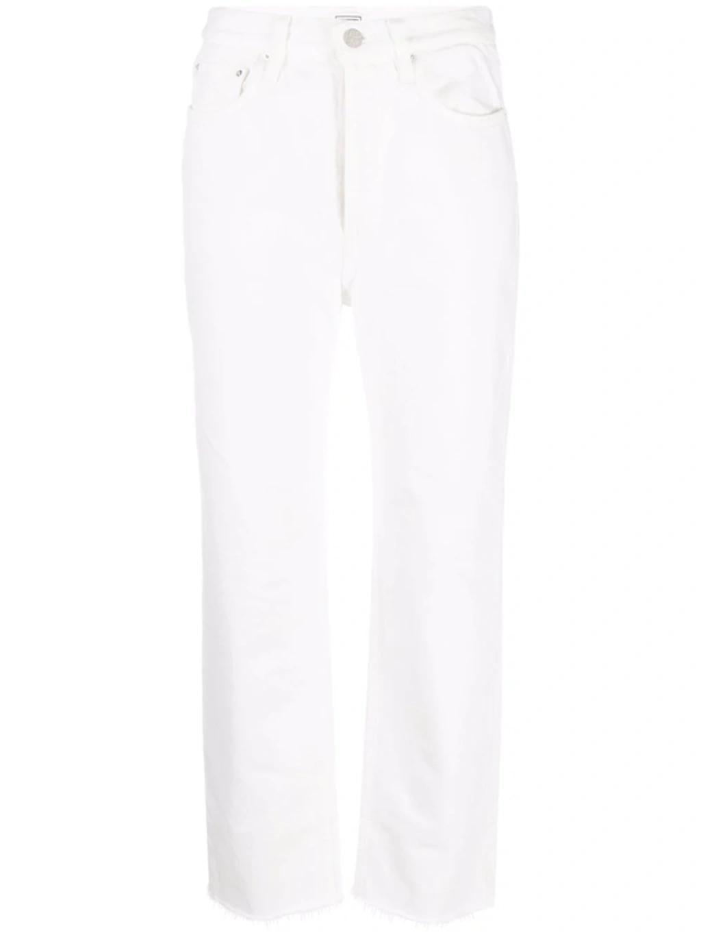 TOTÊME Cropped Straight-leg Jeans In Beige product image