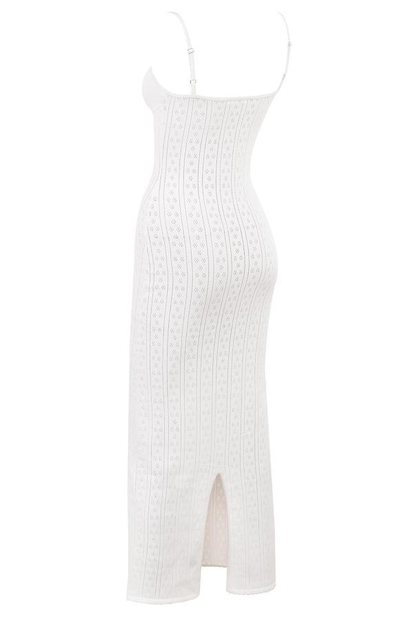 Myla White Knit Maxi Dress Product Image