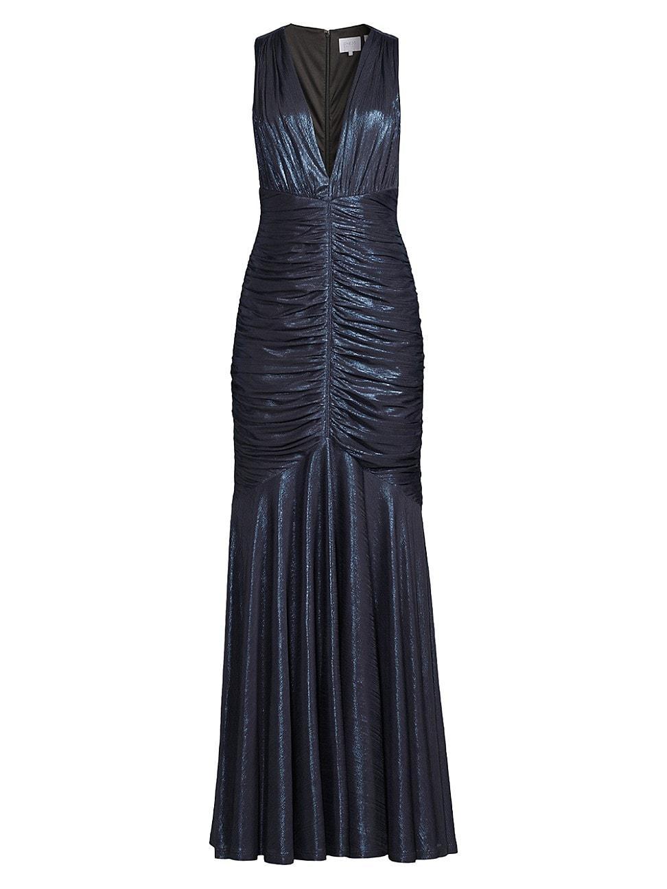 Womens Ruched Lam Gown Product Image