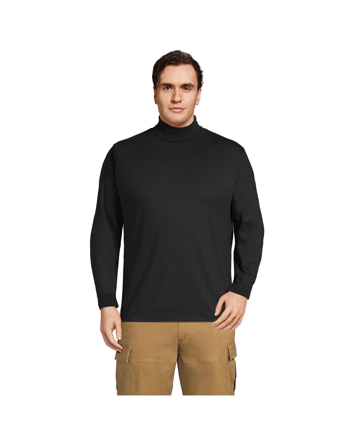 Big & Tall Lands End Super-T Classic-Fit Turtleneck, Mens Product Image