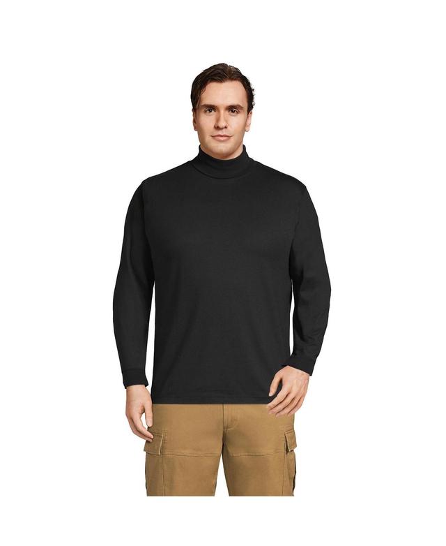 Big & Tall Lands End Super-T Turtleneck, Mens Gray Grey Product Image