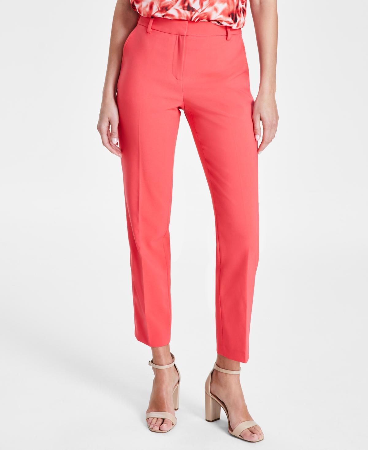 Women's Straight-Leg Mid-Rise Ankle Pants Product Image