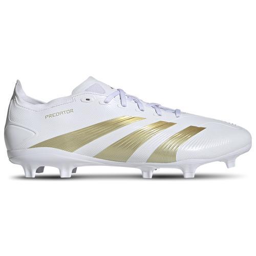 adidas Mens adidas Predator League L FG - Mens Soccer Shoes White/Gold Product Image