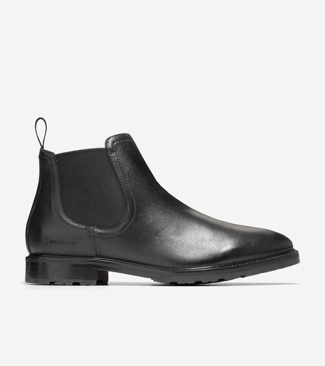 Cole Haan Mens Berkshire Lug Chelsea Boot - Black Size 12 Water-Resistant Product Image